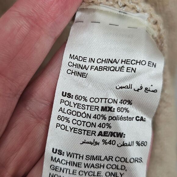 Chicos Cardigan Sweater Womens XL Knit Textured Normcore Academia Office New 3 - Picture 4 of 7